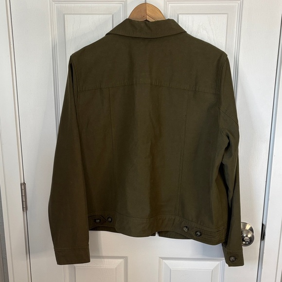 Rachel Zoe XL Dark Olive Utility Jacket - Picture 6 of 8